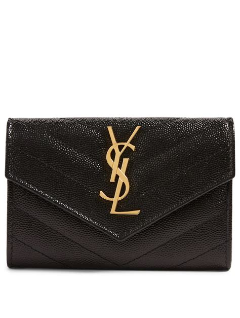 ysl monogram west hollywood|YSL monogram quilted wallet.